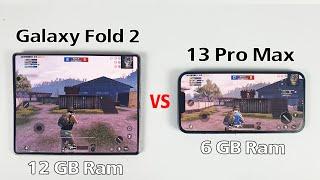 Samsung Galaxy Fold 2 vs iPhone 13 Pro Max PUBG TEST - Better Then 13 Pro Max?
