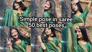 pose in saree  simple pose in saree  50+ poses  RADHA RAJVANSHI ️