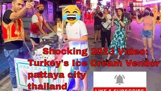 Turkeys Ice Cream Vendor Takes Over Thai Walking Street