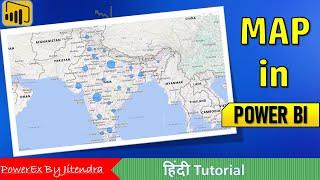 10. How to create a Map in Power BI  Power BI Tutorial for Beginners