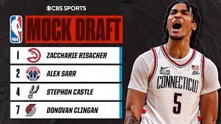 LATEST 2024 NBA Mock Draft Risacher goes No. 1 Castle ENTERS Top 4 I CBS Sports