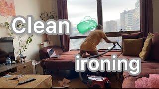 Roni Vlog  Cleaning with me ironing  Temizlik