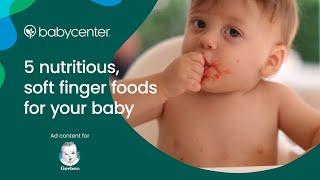 5 nutritious soft finger foods for your baby  Ad Content for Gerber