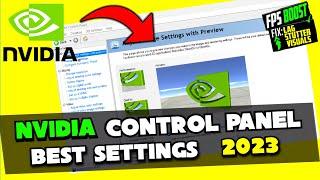 Nvidia Control Panel *Best Settings*  Optimize Nvidia Control Panel for gaming & editing 2023
