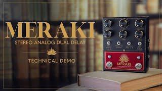Walrus Audio Meraki Stereo Analog Dual Delay Tech Demo