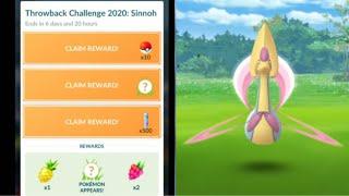 Sinnoh Throwback Challenge 2020  If you are lucky Shiny Cresselia with Grassknot  Pokemon Go