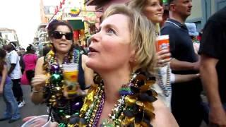 Getting Mardi Gras Beads