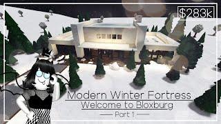 Modern Winter Fortress Speedbuild Part 12 - Roblox - Welcome to Bloxburg