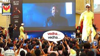 Vikram Vedha Teaser Live Reaction With Hrithik Roshan at Phoenix Marketcity  CultHrx22  Hrxbrand 