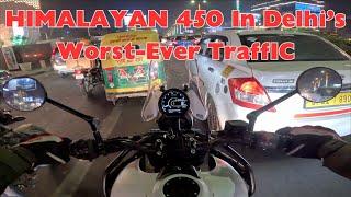 Himalayan 450 For 30 Mins In 1st Gear Bumper-To-Bumper Traffic No Commentary No Opinion