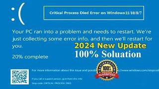 How To Fix Critical Process Died Blue Screen Error On Windows 11108.17