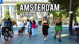  4K Amsterdam Street Walk. The Netherlands City Walking Tour 2022