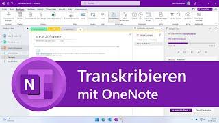 Transkribieren in OneNote Audio in Text umwandeln Anleitung  Malter365.de