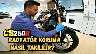 Honda CB250R Radyatör Koruma Montajı Detaylı Anlatım  GP Kompozit  Radyatör Koruma Nasıl Takılır?