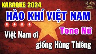 Hào Khí Việt Nam Karaoke Tone Nữ F#m  Beat Phối Chuyên Nghiệp  Trọng Hiếu