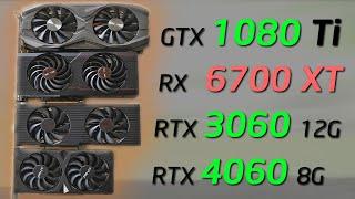 GTX 1080 Ti vs RTX 3060 RX 6700 XT and RTX 4060 - Whats the Best Value GPU for your Gaming PC?