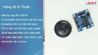 Mạch Thu Phát Âm Thanh ISD1820 - V2  Điện tử DAT