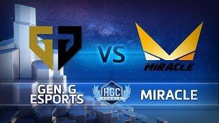 HGC Finals 2018 - Game 2 - Gen.G vs. Miracle - Group Stage Day 4