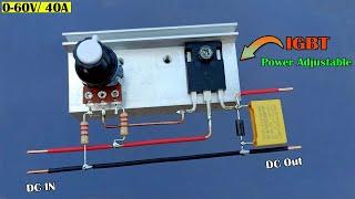 IGBT High Power Adjustable DC Power Power Supply 0-60v 40A variable Power Supply with Single igbt