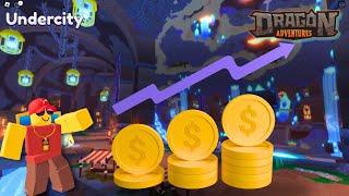 Selling dragons and potions at Auction & Player Market in Undercity  Dragon Adventures Roblox