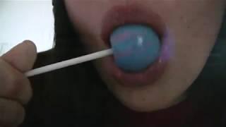 ASMR LOLLIPOP LICKING  WET MOUTH SOUNDS