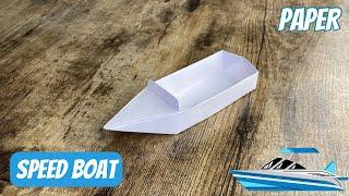 PAPER SPEED BOAT EASY TUTORIAL ORIGAMI WORLD CRAFTING  HOW TO MAKE PAPER BOAT FLOAT ORIGAMI FOLDING