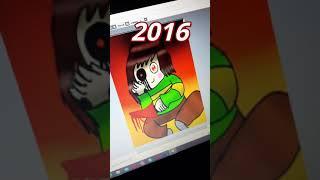 My art evolution in 5 years i hope you enjoyed Chara Undertale #chara #charadreemurr #undertale