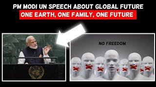 Pm Modi UN Speech One Earth One Family One Future  Global Digitalization Agenda  Almas Jacob