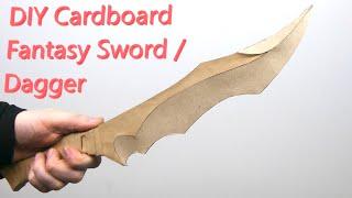 How to make a DIY Cardboard Fantasy Sword  Dagger