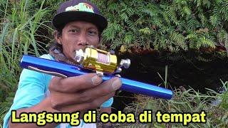 Unboxing pancing pulpen langsung di coba di tempat