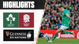 HIGHLIGHTS  Ireland v England  2023 Guinness Six Nations