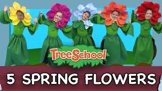 5 Spring Flowers  Treeschoolers  Two Little Hands TV