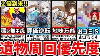 【崩壊スターレイル】２倍到来！2.3最新！●●は周るな！！遺物周回優先度と適正キャラを徹底解説！トンネルはどこ？どれを周る？【崩スタスタレ】