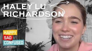 Haley Lu Richardson talks THE WHITE LOTUS & Jonas brothers obsession Happy Sad Confused