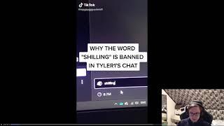 Baus watching TikTok about SHILLING being banned in Tyler1s stream  Thebausffs Clips