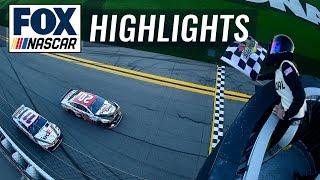 FINAL LAPS Erik Jones nurses damaged car to win The Clash at Daytona  NASCAR ON FOX HIGHLIGHTS