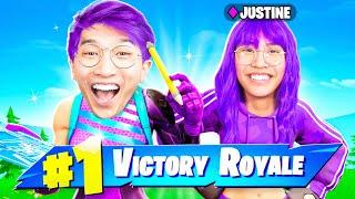 LANKYBOXS SISTER JUSTINE WINNING OG FORTNITE? Lets Play Fortnite Battle Royale