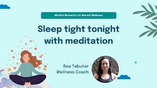 Sleep tight tonight with meditation  Doctor Anywhere Philippines