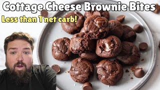 Fast & Easy Cottage Cheese Keto Brownie Bites  Simple delicious Keto dessert Ready in 20 minutes