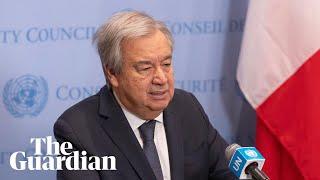 UN chief António Guterres speaks on situation in Gaza – watch live