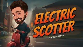 Electric scooter SHORT SKETCH