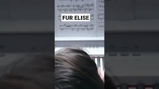 К Элизе на пианино  Playing Fur Elise on piano