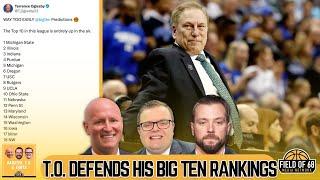 Terrence Oglesbys defends his ABSURD Big Ten rankings  Michigan State to WIN THE LEAGUE?