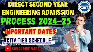 Direct Second Year Engineering Admission Process 2024-25 Activities Explained DSE Admission process