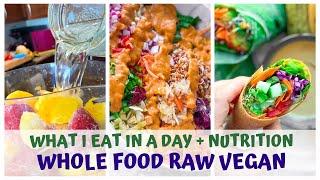 WHAT I EAT IN A DAY • RAW FOOD VEGAN + NUTRITION