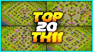 New Best Th11 base link WarFarming Base Top20 With Link in Clash of Clans - best th 11 defense