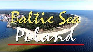 Morze Bałtyckie z lotu ptaka 4K  Film relaksacyjny  Baltic Sea in Poland with relaxing music