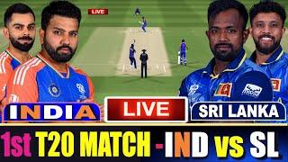  Live  INDIA Vs Sri Lanka 1st ODI   IND vs SL Live  भारत बनाम श्रीलंका मैच लाइव  1st Innings