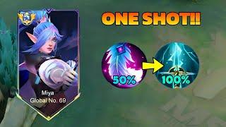 GLOBAL MIYA WTF INSTANT 1 SHOT BUILD 2024  100% BROKEN  MIYA BEST BUILD 2024 - MOBILE LEGENDS