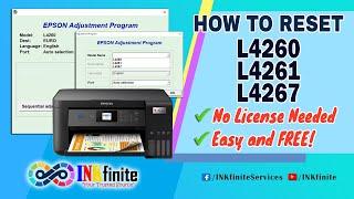 How to Reset EPSON L4260 L4261 L4267 with Resetter  INKfinite